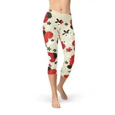 Womens Japanese Cherry Blossom Capri Leggings - Femstylo