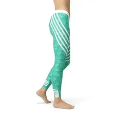 Turquoise Sports Leggings - Femstylo