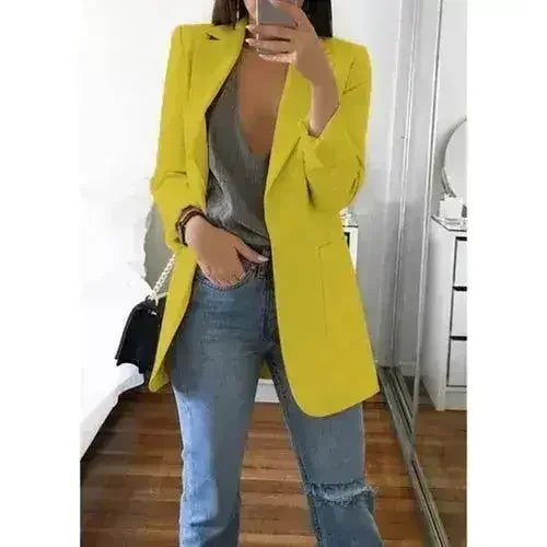 Autumn Women Casual Slim Blazers Suit Jacket Fashion Lady Office Suit - Femstylo