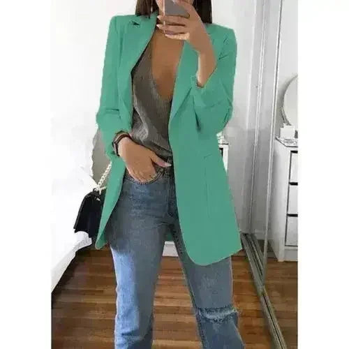 Autumn Women Casual Slim Blazers Suit Jacket Fashion Lady Office Suit - Femstylo