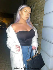 Jackie Double Breasted Borg Teddy Midi Coat - Femstylo