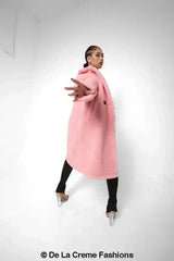 Jackie Double Breasted Borg Teddy Midi Coat - Femstylo