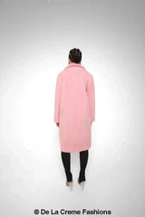 Jackie Double Breasted Borg Teddy Midi Coat - Femstylo