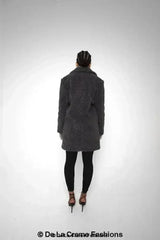 Janine Double Breasted Borg Teddy Coat - Femstylo