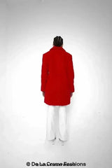 Janine Double Breasted Borg Teddy Coat - Femstylo