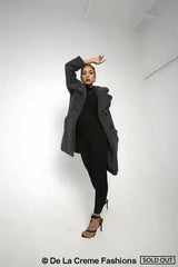 Janine Double Breasted Borg Teddy Coat - Femstylo