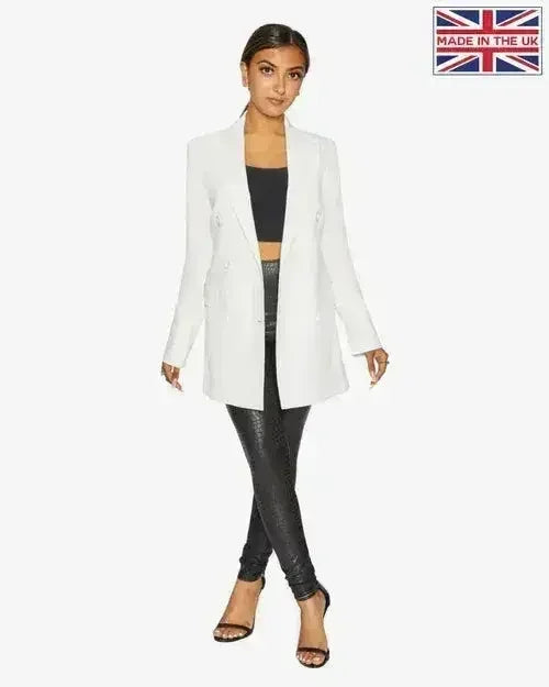 Summer Longline Blazer - Versatile UK-Made Jacket | Femstylo - Femstylo
