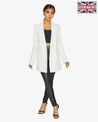Summer Longline Blazer - Versatile UK-Made Jacket | Femstylo - Femstylo