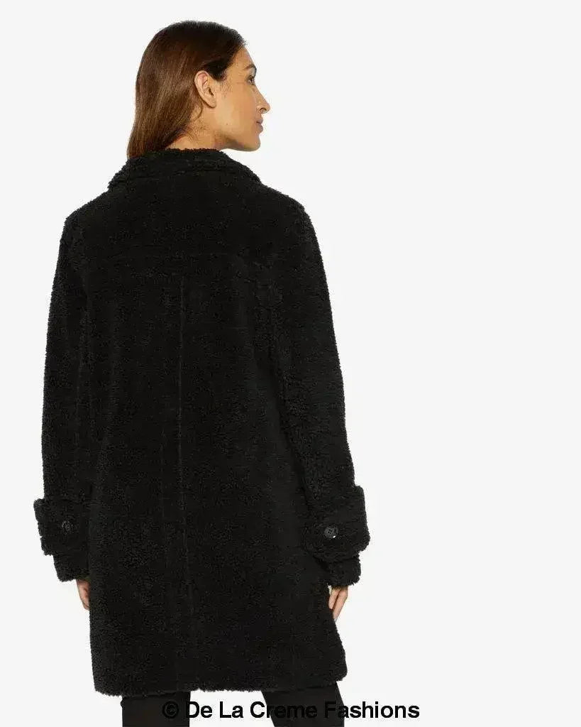 Julie High Neck Borg Teddy Coat - Femstylo