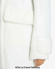 Julie High Neck Borg Teddy Coat - Femstylo