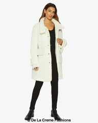 Julie High Neck Borg Teddy Coat - Femstylo