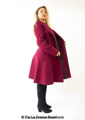 Kirsty Slim Fit A-Line Coat - Femstylo