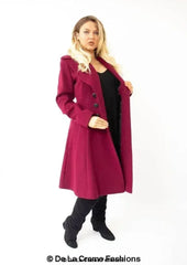 Kirsty Slim Fit A-Line Coat - Femstylo