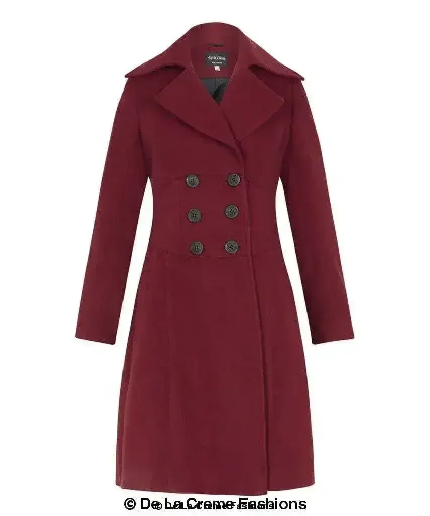 Kirsty Slim Fit A-Line Coat - Femstylo