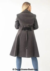 Kirsty Slim Fit A-Line Coat - Femstylo