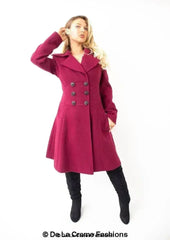 Kirsty Slim Fit A-Line Coat - Femstylo