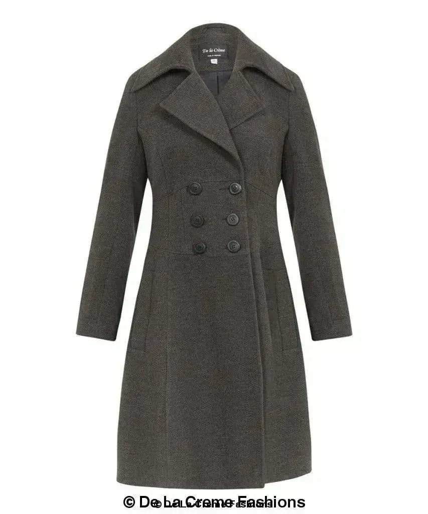Kirsty Slim Fit A-Line Coat - Femstylo