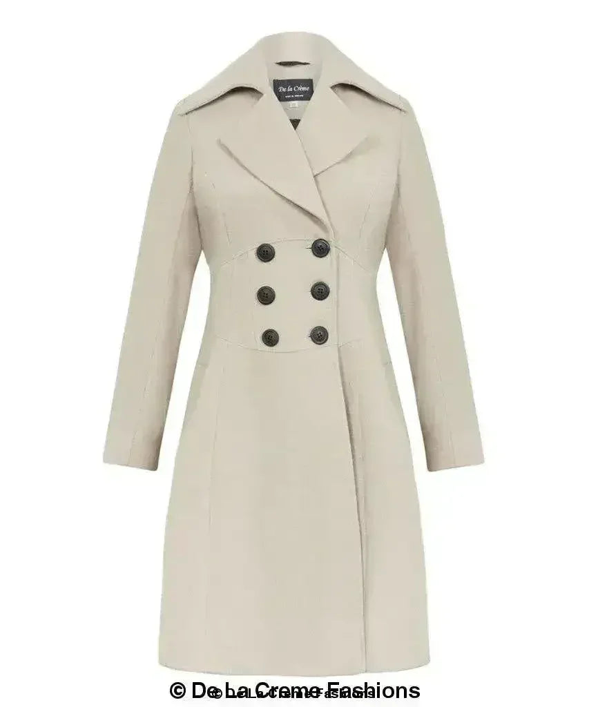 Kirsty Slim Fit A-Line Coat - Femstylo