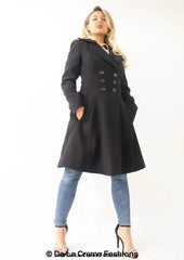 Kirsty Slim Fit A-Line Coat - Femstylo