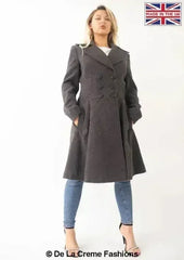 Kirsty Slim Fit A-Line Coat - Femstylo