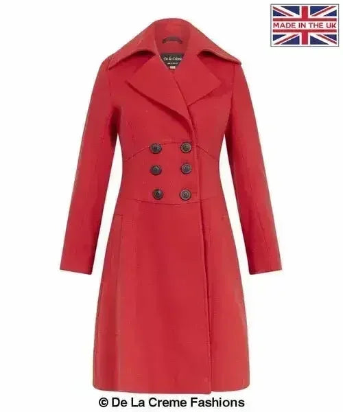 Kirsty Slim Fit A-Line Coat - Femstylo