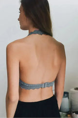 Lace Halter Bralette - Femstylo