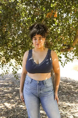 Lace Trim Padded Bralette - Comfortable Everyday Bra | Femstylo - Femstylo