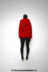 Lauren Zip Up Hooded Borg Teddy Jacket - Femstylo