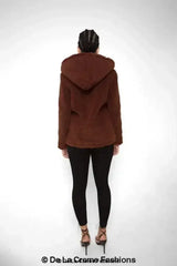 Lauren Zip Up Hooded Borg Teddy Jacket - Femstylo