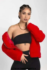 Lauren Zip Up Hooded Borg Teddy Jacket - Femstylo