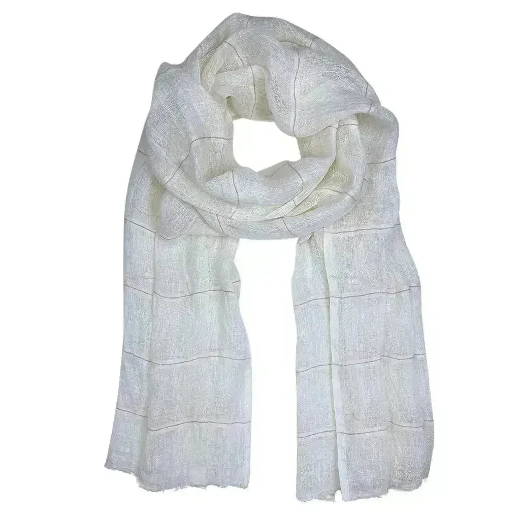 Gauze Stripe Linen Wrap - Femstylo