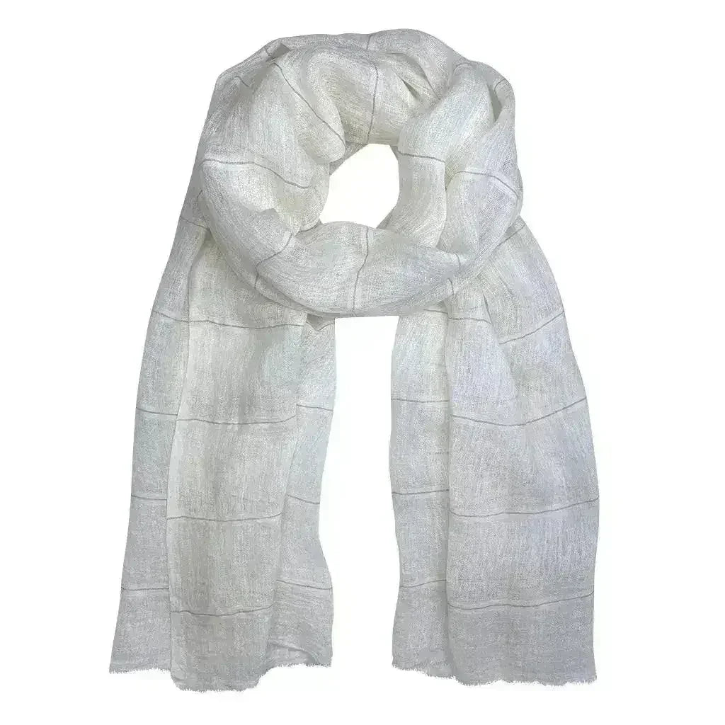 Gauze Stripe Linen Wrap - Femstylo