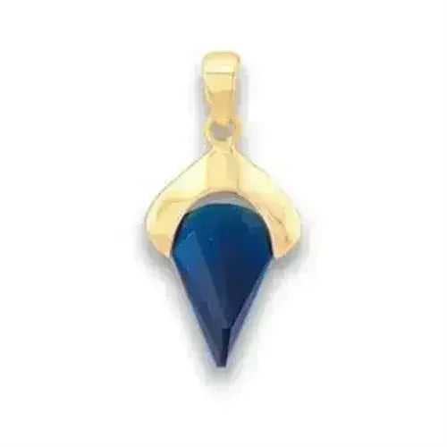 LOA618 Gold Brass Pendant with Synthetic in - Femstylo