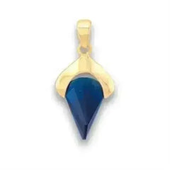 LOA618 Gold Brass Pendant with Synthetic in - Femstylo