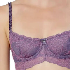 Longline Lace Demi Cup Bra Montelle Boudoir Glamour - Femstylo