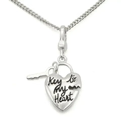 LOS430 - Silver 925 Sterling Silver Chain Pendant with No Stone - Femstylo