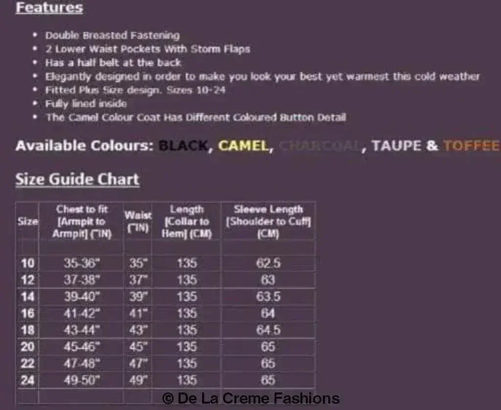 Wool Blend Double Breasted Long Coat - Femstylo