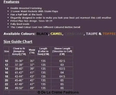 Wool Blend Double Breasted Long Coat - Femstylo