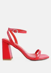 Mooncut Ankle Strap Block Heel Sandals - Femstylo