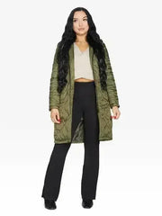 Quilted Down Jacket - Lightweight Hooded Coat | Femstylo - Femstylo