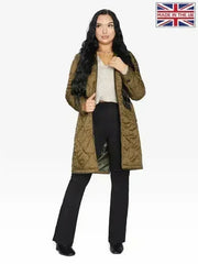 Quilted Down Jacket - Lightweight Hooded Coat | Femstylo - Femstylo