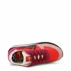 Pink Red Suede Sneakers - Femstylo