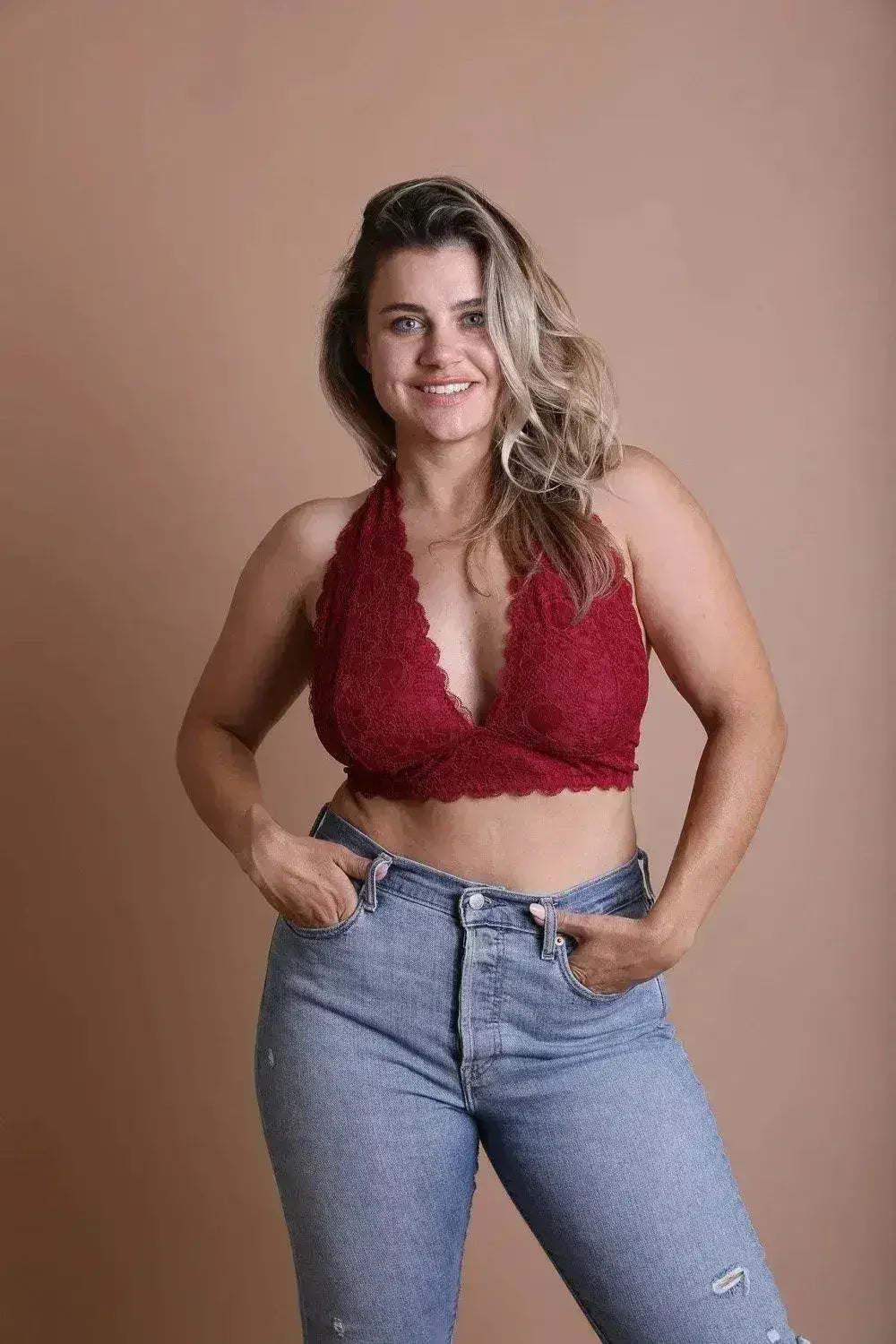 Plus Halter Top Bralette - Femstylo