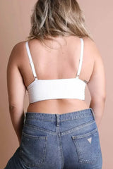 Plus Size Lace Brami – Stretchy Waistband, Elegant & Sexy - Femstylo