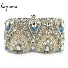Diamond Rhinestone Clutch - Luxury Evening Minaudière | Femstylo - Femstylo