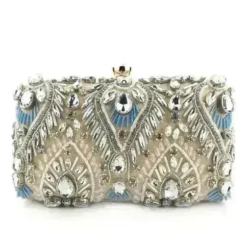 Diamond Rhinestone Clutch - Luxury Evening Minaudière | Femstylo - Femstylo