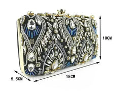 Diamond Rhinestone Clutch - Luxury Evening Minaudière | Femstylo - Femstylo