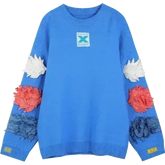 MultiColor Applique Casual Pullover Knit Sweaters Women,Spring ELF - Femstylo