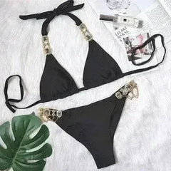 Bikini Jewelled Rhinestones Luxury Diamond Bikini Women Swimwear - Femstylo