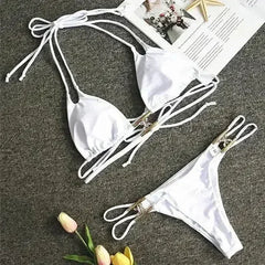 Bikini Jewelled Rhinestones Luxury Diamond Bikini Women Swimwear - Femstylo